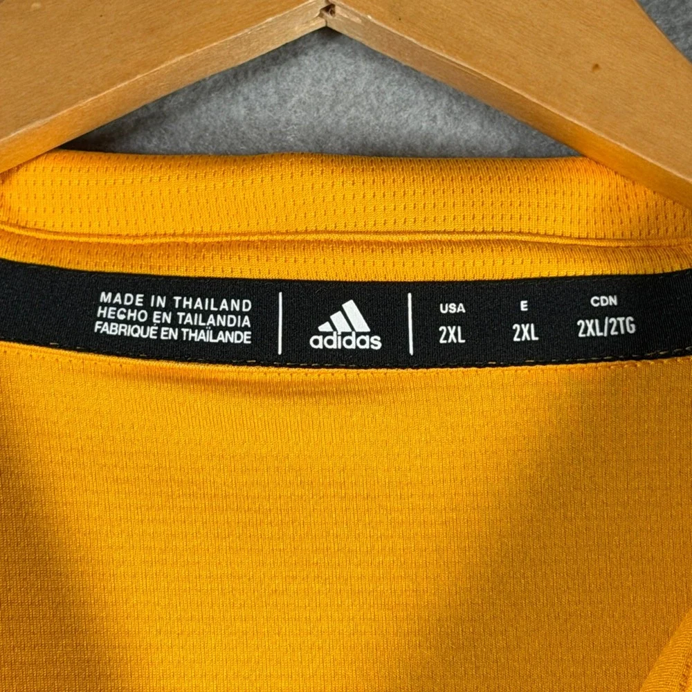 Adidas Arizona State Sun Devils Mens 2XL Gold Performance Polo Shirt DH4645